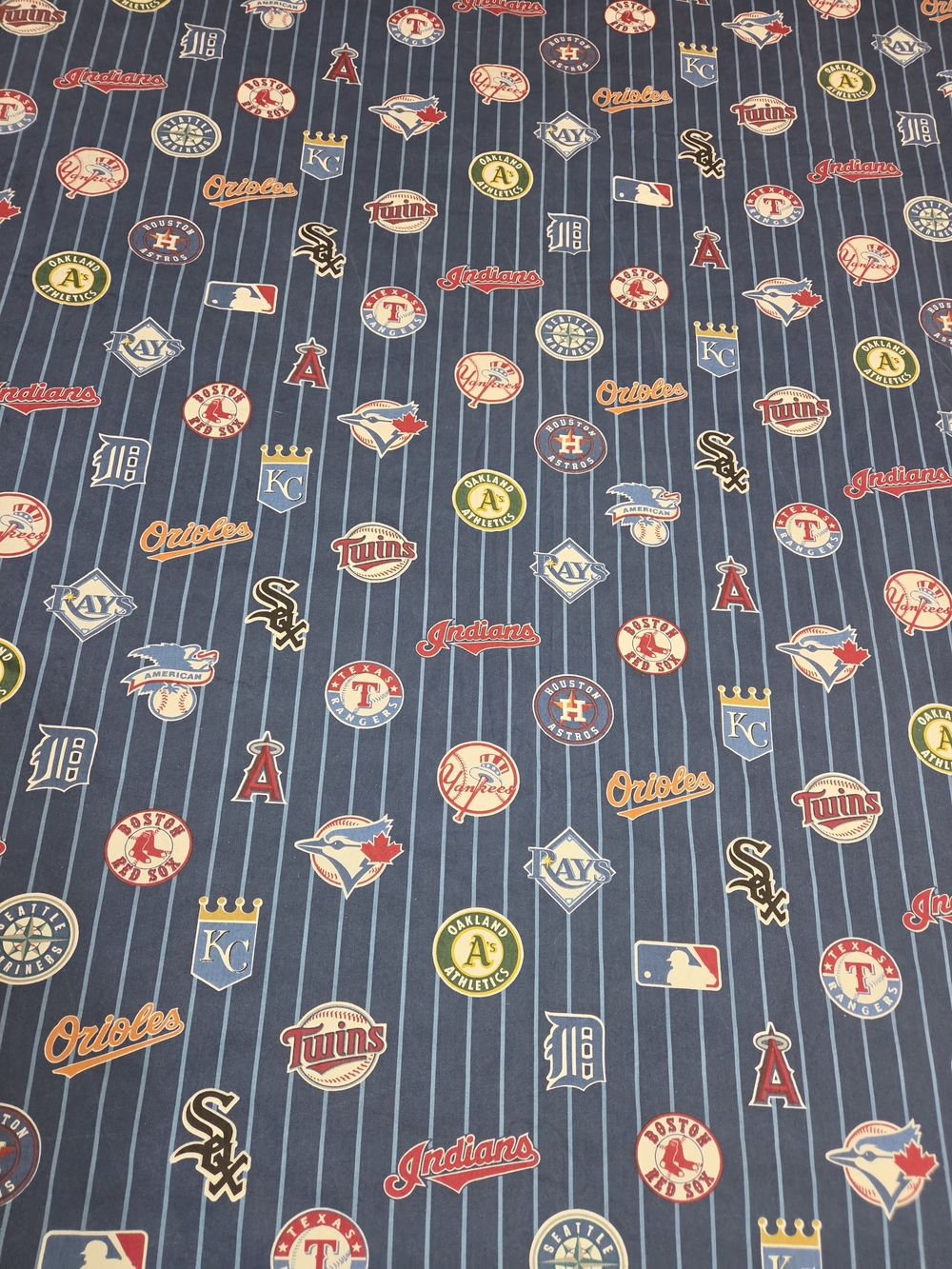 Pottery Barn MLB Full Flat Sheet